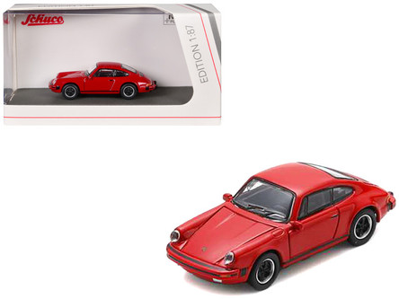 Porsche 911 Carrera 3.2 Coupe Red 1/87 (HO) Diecast Model Car by