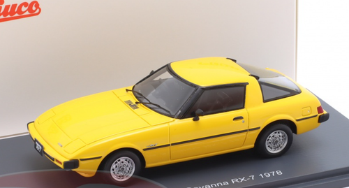 ミニカー Hi-Story 1/43 MAZDA SAVANNA RX-7 1/43 Schuco 1978 Mazda Savanna RX-7 (Yellow) Diecast Car Model