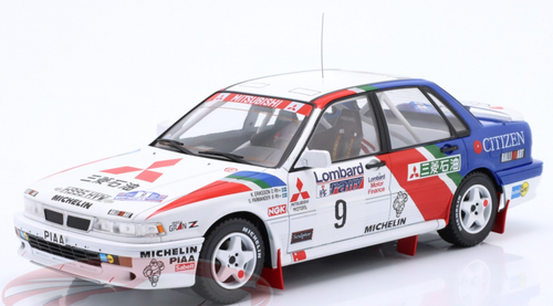 1/18 Ixo 1990 Mitsubishi Galant VR-4 #9 2nd RAC Rallye Mitsubishi