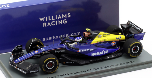 1/43 Spark 2024 Formula 1 Williams FW46 Williams F1 Team #43
