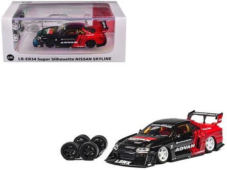 Hot Amazon.com: SKYLINE NISSAN SILHOUETTE SUPER LB-ER34 ミニカー Wheels Skyline Nissan Silouette Super LB-ER34 ミニカー
