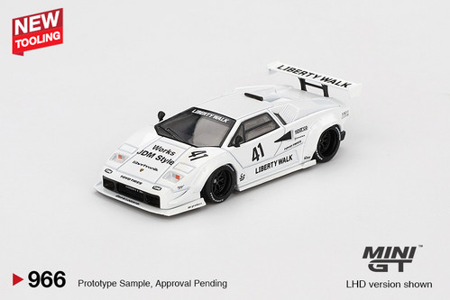 MINIGT LB★Works Lamborghini2台セット 1/64 Mini GT Lamborghini Countach LB-Works (White) 2024
