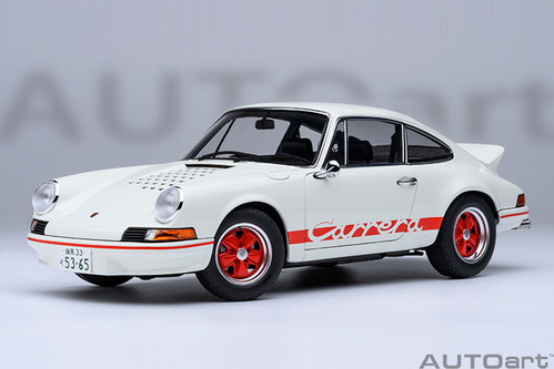 1/18 AUTOart Porsche 911 Carrera 2.7 RS “Circuit Wolf” (White) Car