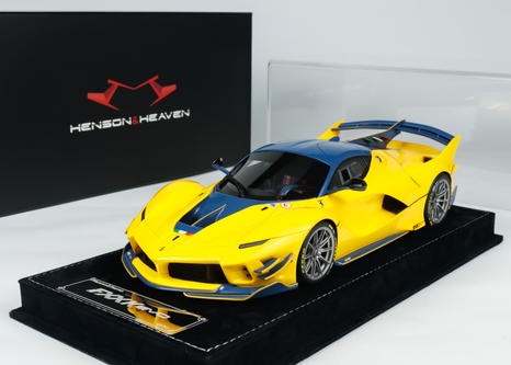 1/18 HH Model Ferrari FXXK Evo (Giallo Tristrato Yellow) Resin Car