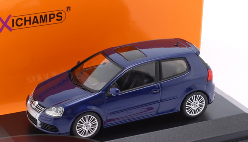 Volkswagen Golf5 R32 ミニカー 1/43 青(非売品) 1/43 Minichamps 2005 Volkswagen VW Golf V R32 (Blue Metallic