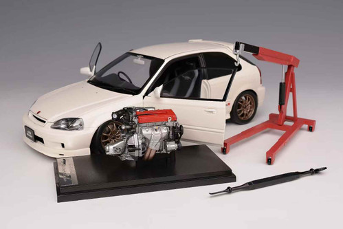 1/18 Motorhelix Honda Civic Type-R (EK9) Mugen (Championship White