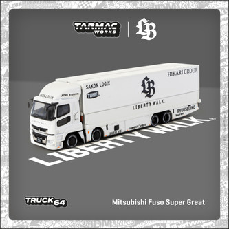 1/64 Tarmac Works Mitsubishi Fuso Super Great LB-TRUCKS (White