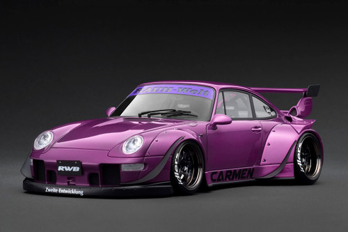 ユウ 1/18 IG Ignition Model Porsche 911 993 RWB (Purple Metallic) Car
