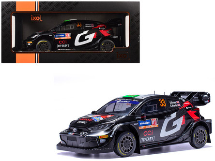 1/18 Ixo 2024 Toyota GR Yaris Rally1 #33 E.Evans, S.Martin Rally