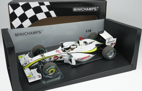 Gran-Gran 96枚 1/18 Minichamps 2009 Formula 1 Jenson Button Brawn BGP 001 #22 5th