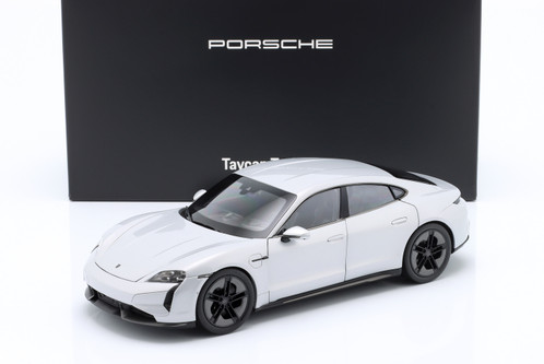 1/18 Dealer Edition 2024 Porsche Taycan Turbo S (J1 PA) (Ice Grey