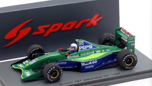 1/43 Spark 1991 Formula 1 Jordan 191 No.32 Japanese GP 1991