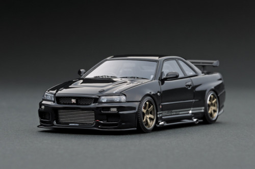 1/43 IG Ignition Model Nissan Skyline TOP SECRET GT-R GTR (BNR34) Black Car  Model