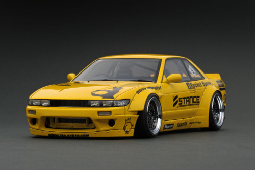 nissan silvia drift yellow