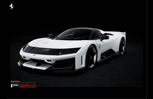 1/64 HH Model Ferrari F80 (Fuji White) Car Model