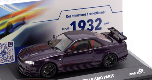 1/43 Solido 1999 Nissan Skyline GT-R GTR R34 Z-Tune (Midnight