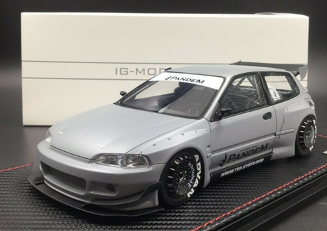 1/18 IG Ignition Model Pandem Honda Civic EG6 (Air Force Grey) Car
