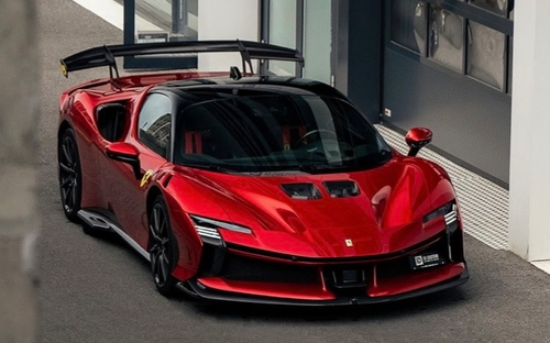 1/64 HH Model Ferrari SF90 XX Stradale (Rosso Fuoco Red) Car Model
