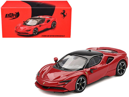1/64 BBR Ferrari SF90 (Rosso Corsa Red) Car Model - LIVECARMODEL.com