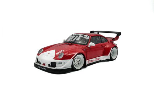 1/18 Solido Porsche 911 997 RWB Porco Rosso Red Diecast Car Model