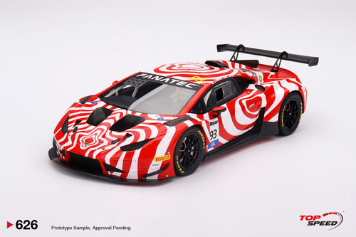 フォード 1/18 Top Speed 2024 Lamborghini Huracan GT3 EVO2 #93 Wall Racing