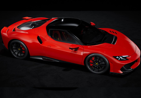 オーダー専用ページ 1/43 BBR Ferrari 296 Speciale (Rosso Corsa with Black Roof) Car