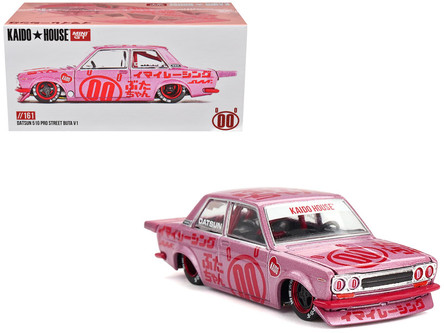 1/64 Kaido House Datsun 510 Pro Street Buta V1 (Pink) Diecast Car