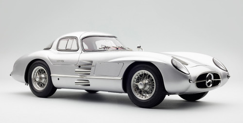 CMC 1:18 Mercedes-Benz 300SLR 1955 ミレミリア 1/18 CMC 1955 Mercedes-Benz 300 SLR Coupe (Silver) Diecast Car