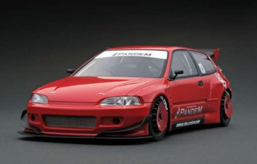 1/18 IG Ignition Model Pandem Honda Civic EG6 (Red) Car Model
