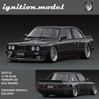 1/18 イグニッションモデル PANDEM  E30 ignition 1/18 IG Ignition Model BMW 3 Series E30 Pandem (Gun Metallic Grey