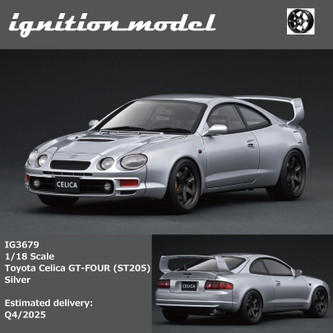 1/18 IG Ignition Model Toyota Celica GT-FOUR (ST205) (Silver) Car