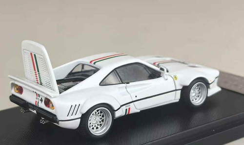 1/64 Hone Model 64 Ferrari 288 GTO Widebody (White with Stripe