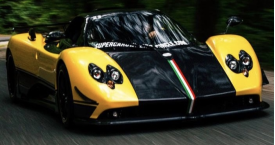 1/18 HH Model Pagani Zonda Cinque Coupe Hard Top (Yellow & Carbon