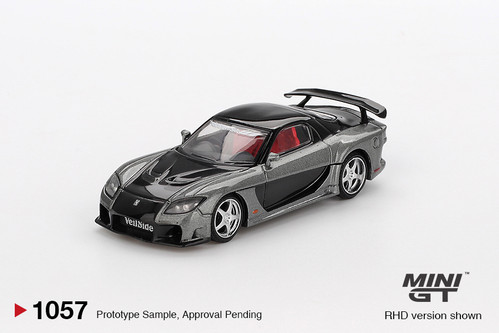 1/64 Mini GT Mazda RX-7 VeilSide Fortune Grey Diecast Car Model