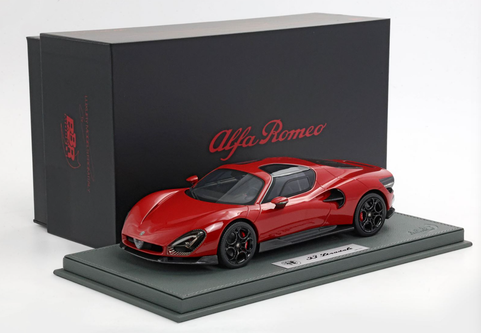 1/18 BBR Alfa Romeo 33 Stradale (Alfa Romeo Red) Car Model