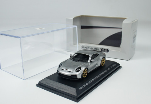 【希少1536台限定】MINICHAMPS  3-Series シルバー 1/64 Porsche 911 (992) GT3 RS GT Silver Metallic【T64MC-005-SL
