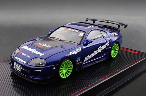 1/64 IG Ignition Model Toyota Supra (JZA80) RZ (Blue Metallic