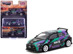 1/64 Tarmac Works HKS Toyota GR Corolla Diecast Car Model