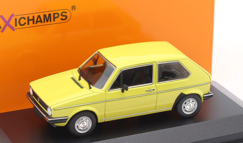 1/43 Minichamps 1980 Volkswagen VW Golf 1 (Yellow) Diecast Car