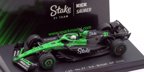 1/43 Sauber F1 Team プレゼンテーション 1/64 Spark Kick Sauber C45 No.27 Stake F1 Team Kick Sauber 7th