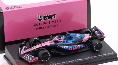 1/64 Spark Alpine A525 No.10 BWT Alpine Formula One Team Japanese