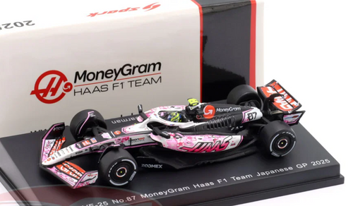 1/64 Spark Haas VF-25 No.87 MoneyGram Haas F1 Team Japanese GP