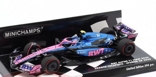1/43 Minichamps 2025 Formula 1 BWT Alpine F1 Team A525 Spanish GP