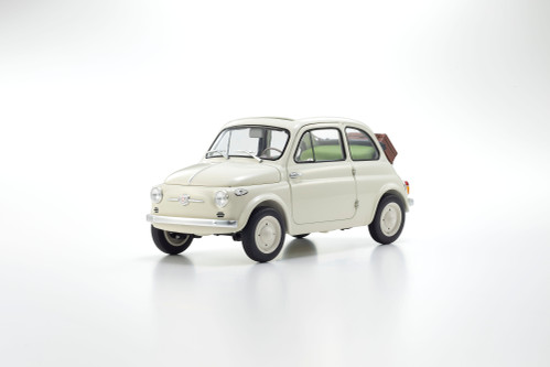 1/18 Kyosho Fiat Nuova 500 with Accessories (Ivory White) Diecast