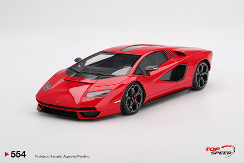 1/18 Top Speed Lamborghini Countach LPI 800-4 (Rosso Mars Red) Car