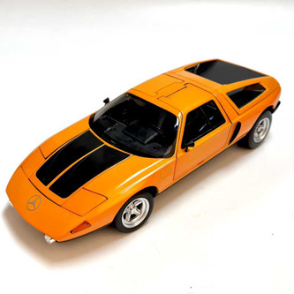 1/18 Norev 1970 Mercedes C111/11 (Orange) Diecast Car Model
