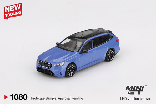 1/64 Mini GT BMW M5 Touring (G99) (Marina Bay Blue Metallic