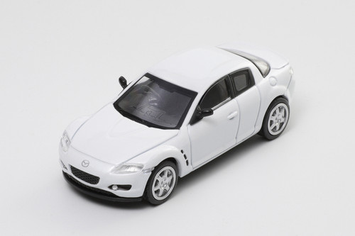 1/64 DCT Mazda RX-8 RX8 (Pearl White) Car Model - LIVECARMODEL.com