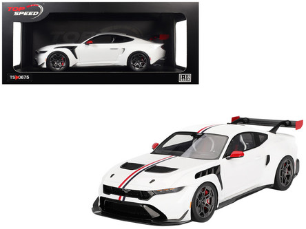 1/18 Top Speed Ford Mustang GTD Spirit of America (White) Car