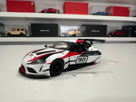 1/36 Kinsmart Toyota GR Supra Racing Concept (White & Red) Diecast